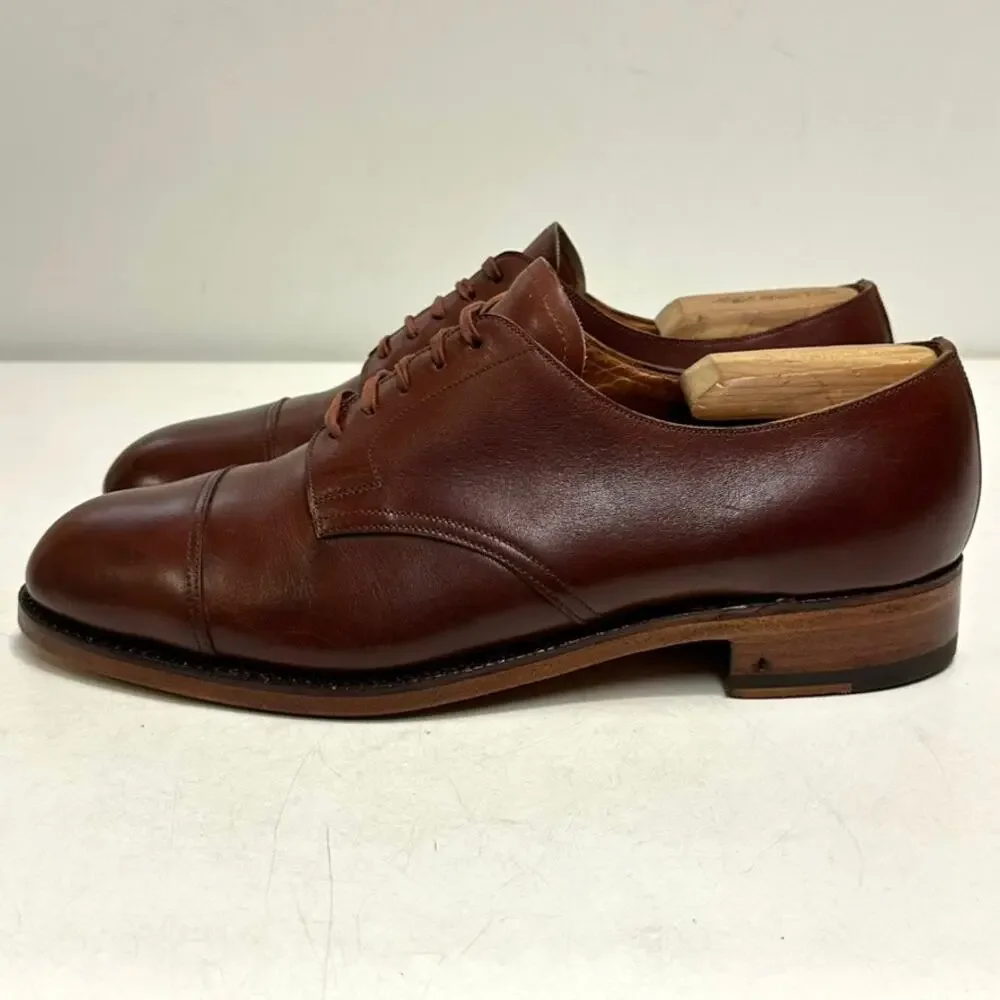 FULLY RESOLED Edward Green Coniston Cap Toe Derby Made in England UK 8.5 US 9.5